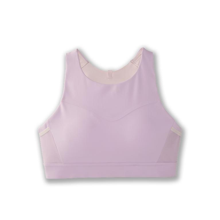 Brooks Women's Drive 3 Pocket Running Bra - Orchid Haze Purple/Rosewater (YTEI64710)